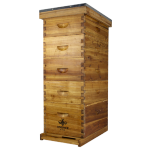 Hoover Hives Wax Coated 8 Frame Beehive With 1 Deep Bee Box & 4 Medium Bee Boxes
