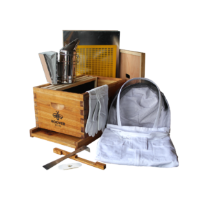 Hoover Hives Wax Coated 8 Frame Beehive Starter Kit With 1 Deep Bee Box & Accessories Starter Kit